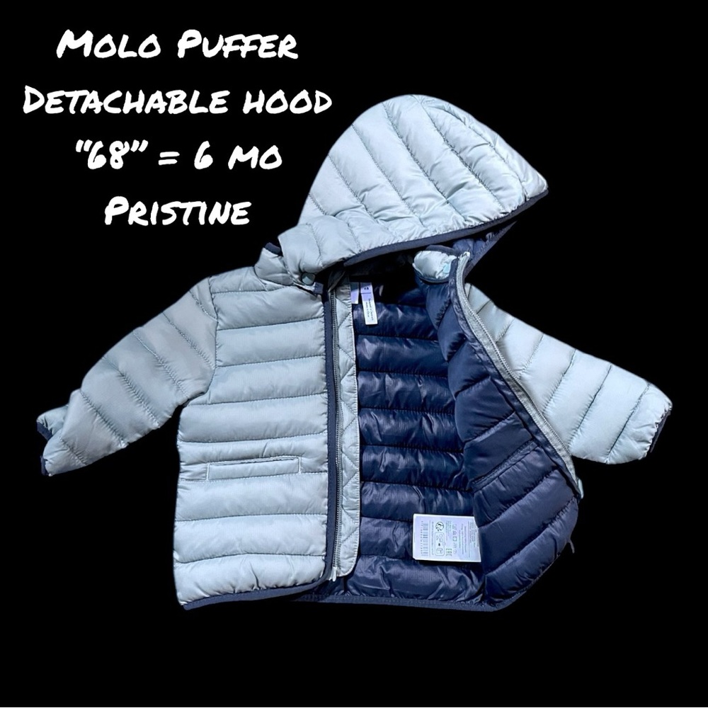 Molo 6 mo Puffer Hoodie with Detachable Hood